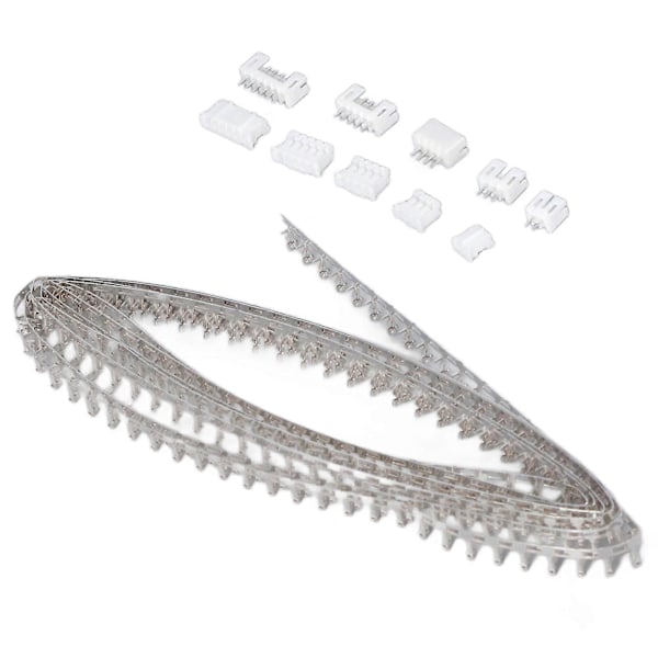 460 stk. terminalkoblingssett 2 3 4 pin 2 mm hann-hunn pinnehodekontakt for elektronisk utstyr