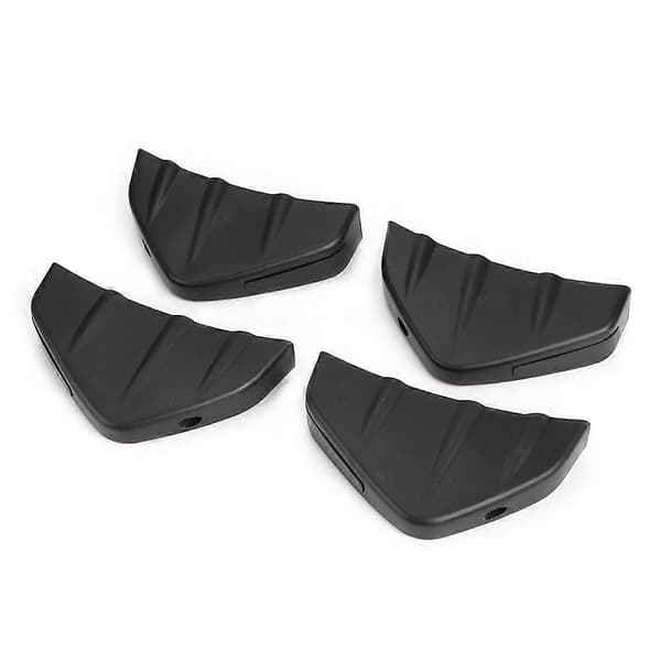 4 stk. Bil Bakre Støtfanger Diffuser Fin Spoiler Leppe Universal Auto Tilbehør