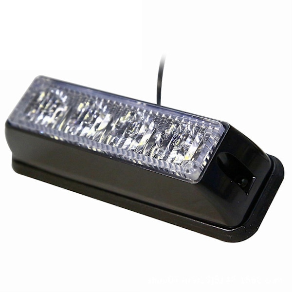12V 4LED Bil Sidelygte 4LED Strobelys Medium Net Lys Høj Effekt Bil Modificeret LED Lys (Gult Lys)