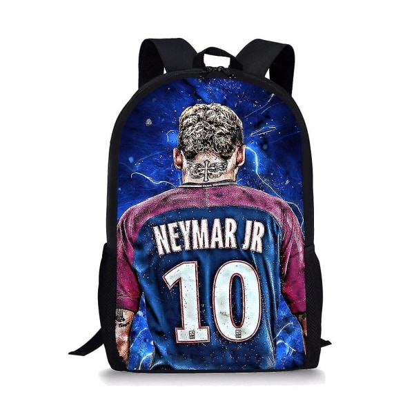 Fotbollsstjärnan Neymar Jr Skolväskor För Pojkar Flickor 3D-tryckta Skolryggsäckar Barnväska Förskoleryggsäck Barn Bokväska A8