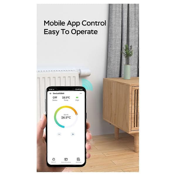 LCD Touch Screen Zigbee Intelligent Radiator Aktuator App Kontroll Termostatisk Radiatorventil Temperaturregulator B