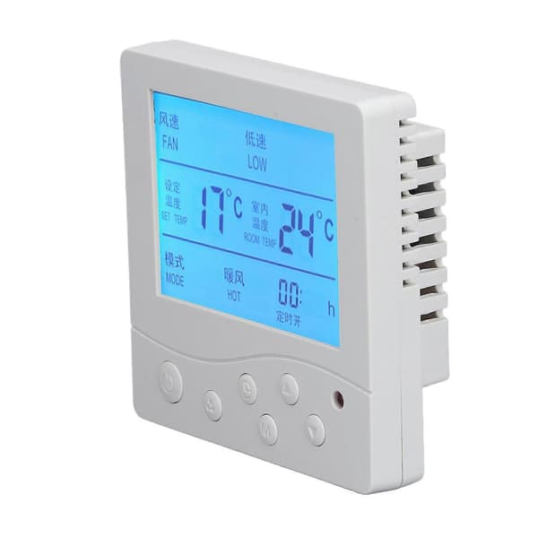 Central Aircondition Termostat Pålidelig Anti-Interferens Smart LCD Termostat til Hjemmet