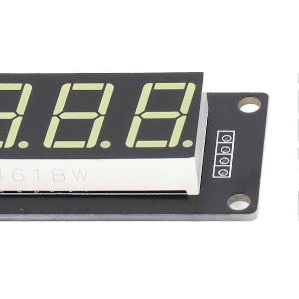 4 stk. LED Segment Digital Display Modul 4 Bit 7 Segmenter PCB Ur Modul 0,56 Tommer MRA172C Hvid