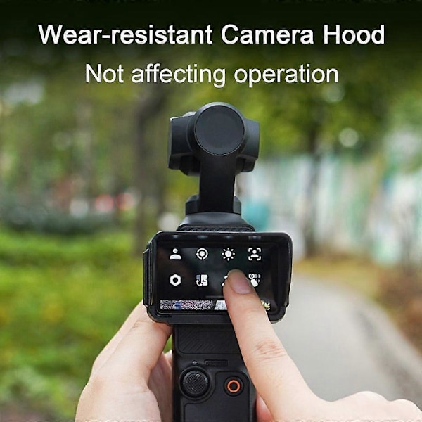 Solskærm Objektivhætte Anti-genskin Vandtæt Anti-reflekterende Sollys Blokerende Objektivhætte til DJI OSMO POCKET 3