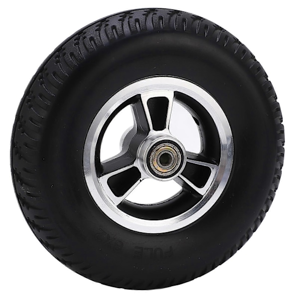 Kørestols hjul udskiftning Solid PU Forstærket Aluminium Legering Nav Walker Tilbehør 193mm