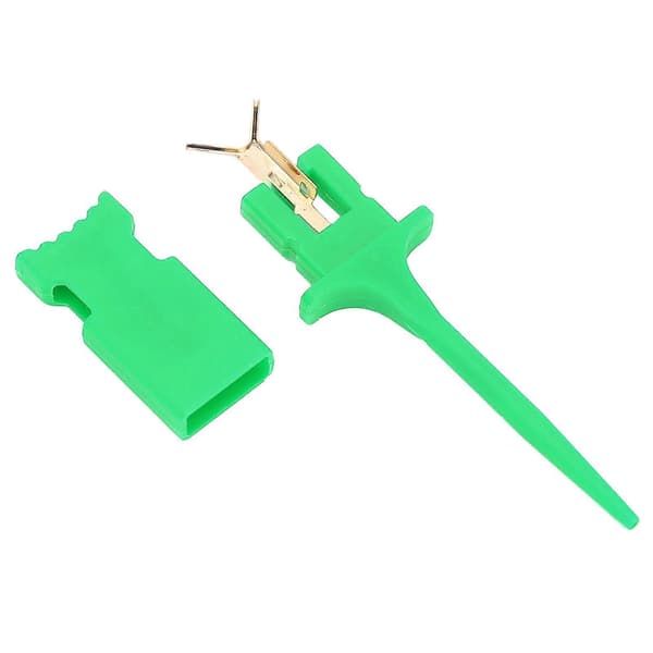 Testkrok Mini IC Testeklips PA for Elektronisk Eksperiment Reparasjon Vedlikehold Grønn