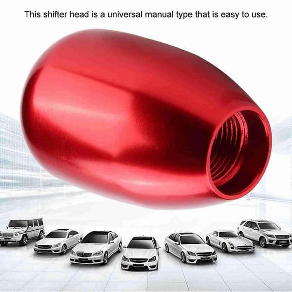 Bil Universal Modifikasjon Manuell Knot Gear Shift Hode Shifter 6 Gir (Rød)