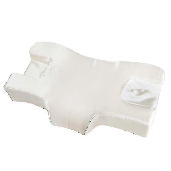 Anti-rynke Nakke Skønhedspude Hotel Skønhedssalon Langsom Rebound Memory Foam Pude White satin