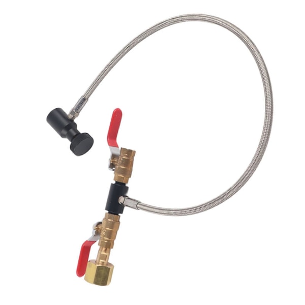 CGA-320 CO2 Sylinder Påfyllingsadapter med Slange For Fylling av Soda Tank 24 uten Måler