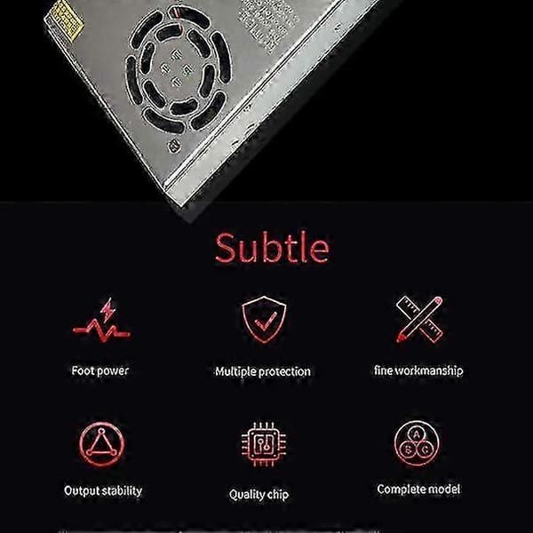 12V 50A 600W Switch Strømforsyning til Automation, Lamper, Instrumenter, Elektrisk Strøm, Petroleum og