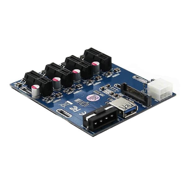 1 Drag 4 Adapter Forlengelseskabel Én Drag Fire Adapterkort PCI-E til Fire PCIE Multifunksjonelt Utvidelseskort