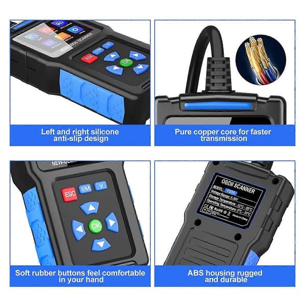 T200 OBD2 Scanner Køretøjskode Læser Scanner Diagnostiske Værktøjer Læs og Vis Data for Universelle Biler