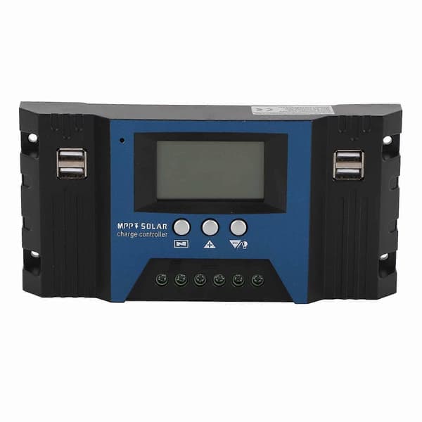 12V 24V Solcelle Opladningsregulator 4 USB-porte 5V 2.5A Parameter Justerbar LCD-skærm til Hjemme RV Båd 50A