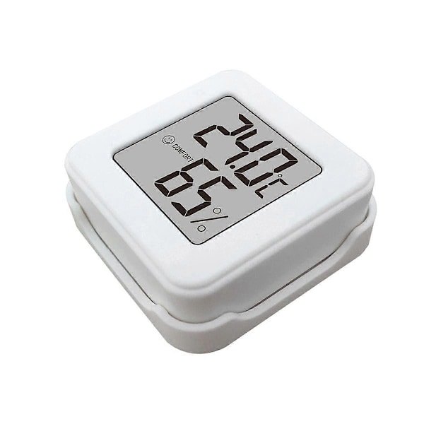 1207 Mini Elektronisk Temperatur- och Luftfuktighetsmätare Biltermometer med Smiley-display Hushålls Termometer för Inomhusbruk