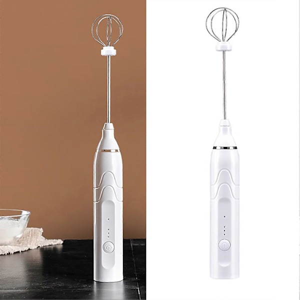 Elektrisk Handmixer USB Uppladdningsbar Automatisk Äggvisp Mjölkskummare Stor Kapacitet Batteridriven Mjölkmixer