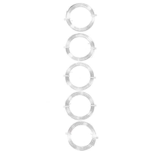 5 st Aluminiumtråd Pärlor Smyckestillverkning Trådrulle Örhängen Armband Handgjorda Fynd