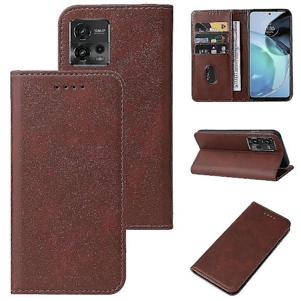 Magnetiskt Läderfodral för Motorola Moto G72