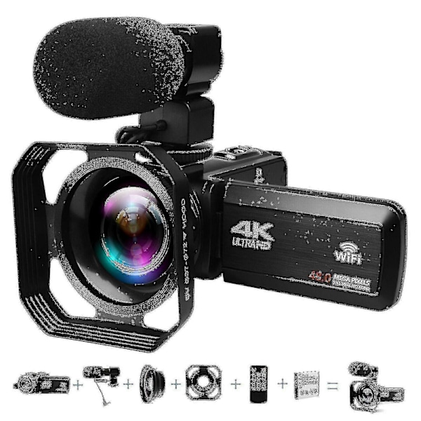 Digitalt Videokamera Youtube Livestream Vlogging Optager