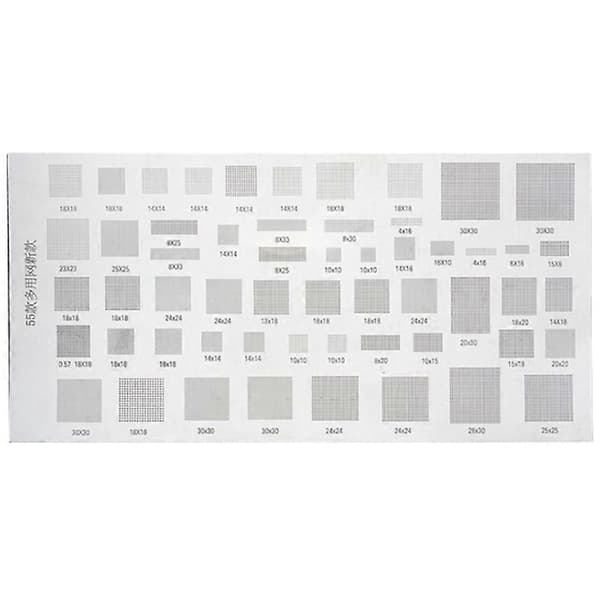 4 st Universal BGA-stencil för MTK CPU RAM PM Power IC Reball Pin Direkt Värmemall