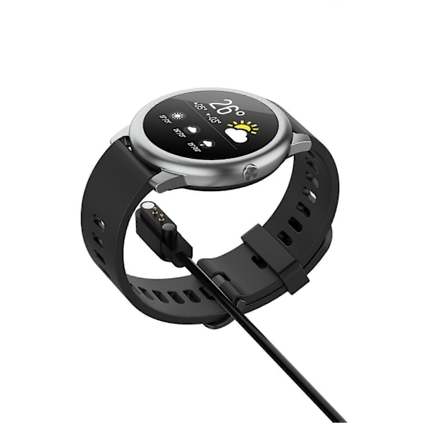 Ladebase Magnetisk Hurtiglading Sikker Smartklokke Strømadapter Ladekabel Kompatibel med Xiaomi YAMAY SW022/Haylou RT LS05S/RT2 LS10/Solar LS05