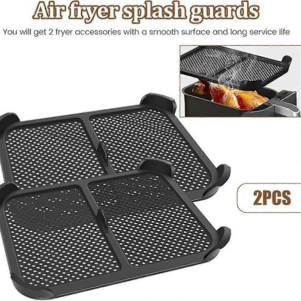 Stänkskydd för Air Fryer Återanvändbart Silikon Air Fryer Stänkskydd Kökstillbehör