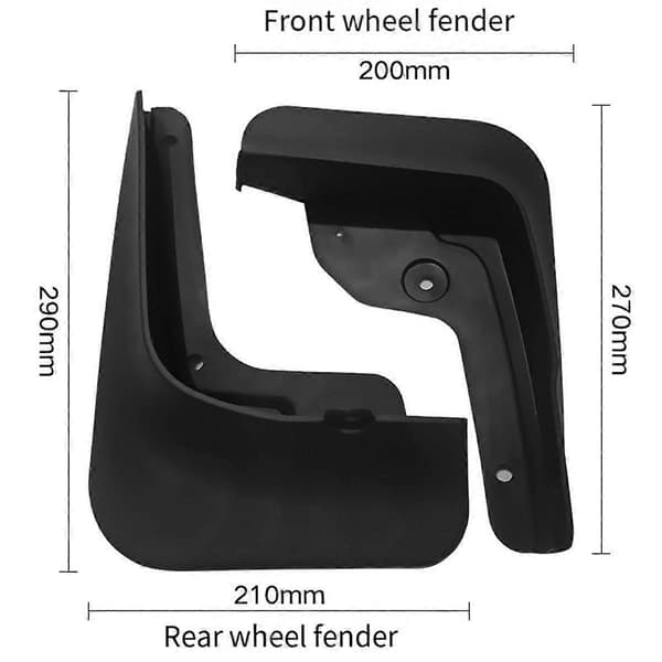 4 ST Bil Stänkskydd Mud Flaps Splash Mud Guard för NX4 2021 2022 2023 2024 Biltillbehör