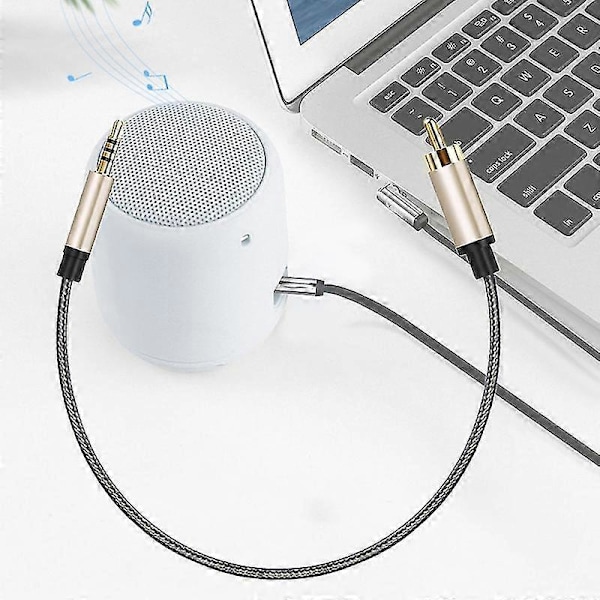 1/2m Rca Til Aux 3.5mm Jack Koaksial Audio Stik Kabel Til Xiao-mi 1/2 Tv 2M
