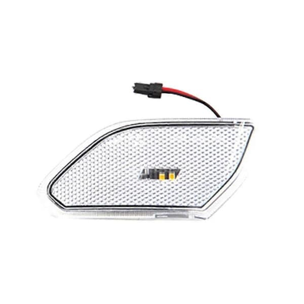 Transparent Bil Front LED Side Markeringslys Hjulbryn Lys Blinklys for Wrangler JL 2018-2022