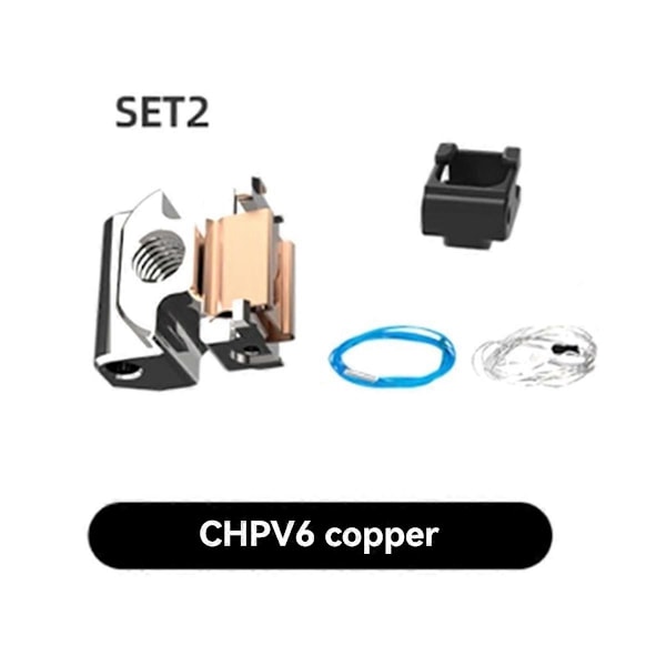 Högpresterande 3D-skrivare Värmeblock Koppar för CHP V6 82W Värmerör 3D-skrivartillbehör Koppar