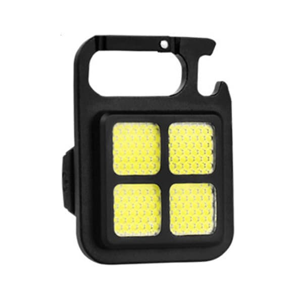 Campinglampe Multifunksjonell USB Oppladbar 3 Moduser Bærbar Super Sterk COB Nøkkelring Arbeidslampe Utendørsutstyr