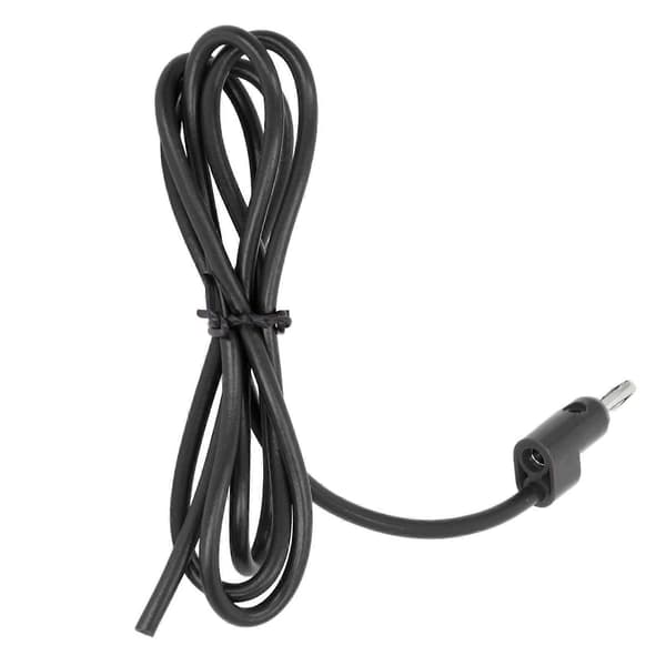 4mm Bananstik Han til Han Testledning Loddefri Messing Elektrisk Testkabel J.70005 Sort