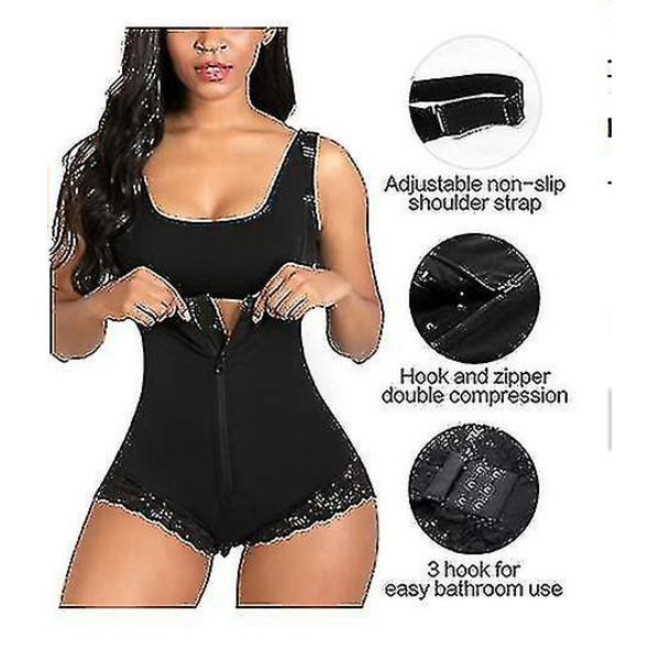 Tflycq Shapewear för Kvinnor Magekontroll Fajas Colombianas Kroppsformare Dragkedja Öppen Byst Body