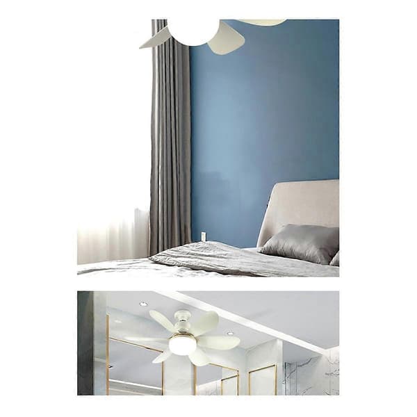 Loftlampe med ventilator, runde ventilatorlamper, soveværelse, restaurant, energibesparende lamper, E27 skrue, simple LED loftlamper med ventilator, 40W