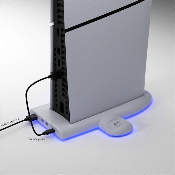 Opladningsdockingstation til Slim 2 Controller Opladningsdock Vertikalt Kølestativ Køleventilator til Slim