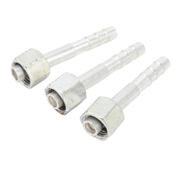 20 stk. Barb Fitting Albue Møtrik 180 Graders Aircondition Rørforbindelse Adapter Samling til Biler Lastbiler Ingeniørkøretøjer 3/8in