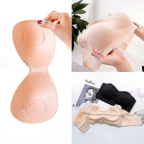 Dame Sexy Usynlig BH 4XL