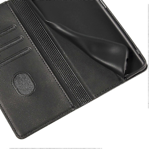 För iPhone 16 Pro Skal Läder Telefonskydd Stark Magnetisk Korthållare s20241212513 Style A