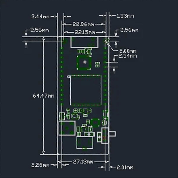 LoRa32 V2.1-1.6 Version 868Mhz ESP-32 SMA CH9102F LoRa OLED 0.96 Tum SD-kort Bluetooth WIFI-modul