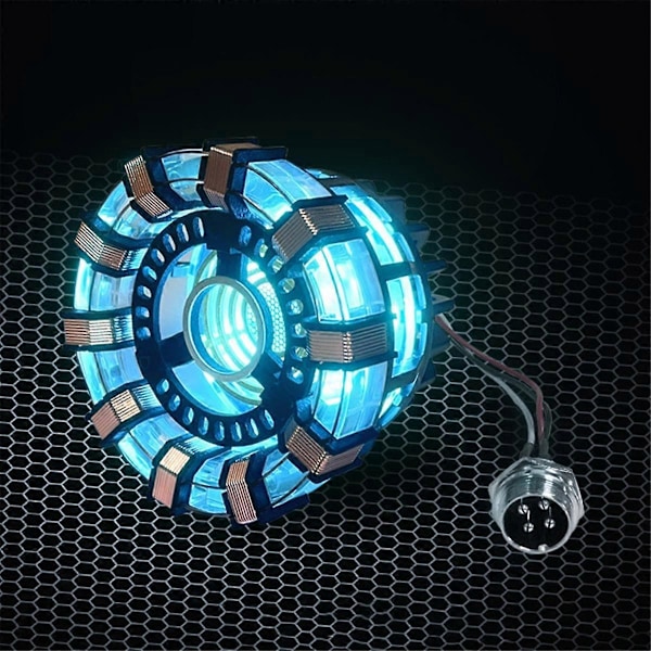 Arc Reactor Lampe, Superhelt Lampe, Flerfarget Søt Borddekorasjon, Tony Iron Har Et Hjerte, Irons Man Reaktor