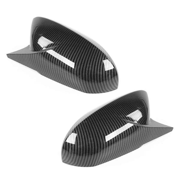 Par Sidespejl Dæksel Horn Stil Beskyttelseshus Passer til Corolla Sedan/Hatchback Kulfiber Stil