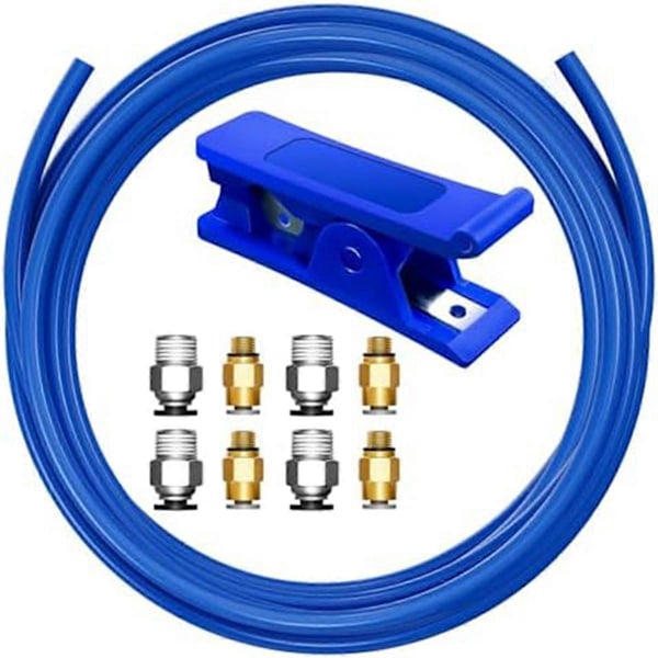 Bowden Slange Kit, PTFE-slange for 1.75 mm Filament, med PC4-M10 og PC4-M6 Fittings, Kutter B