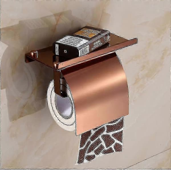 Toiletpapirholder i rustfrit stål s20241212790 rose gold