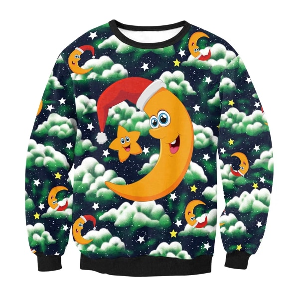 Ugly Christmas Sweater Herr Dam Tröjor 3D Rolig Söt printed Holiday Party Xmas Birthday Sweatshirts Unisex pullovers Toppar style 18 S