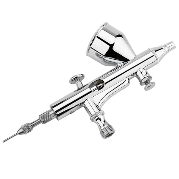 Dual Action Airbrush Kit 0.2mm/0.3mm/0.5mm Nål Kunst Spraypistol for Kake/Negl/Modell