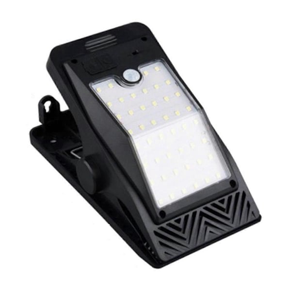 Solar Clip Lys Vanntett Bevegelsessensor Campinglykt Vanntett Sensor LED-lys for Bakgård Hage Gjerde Gate