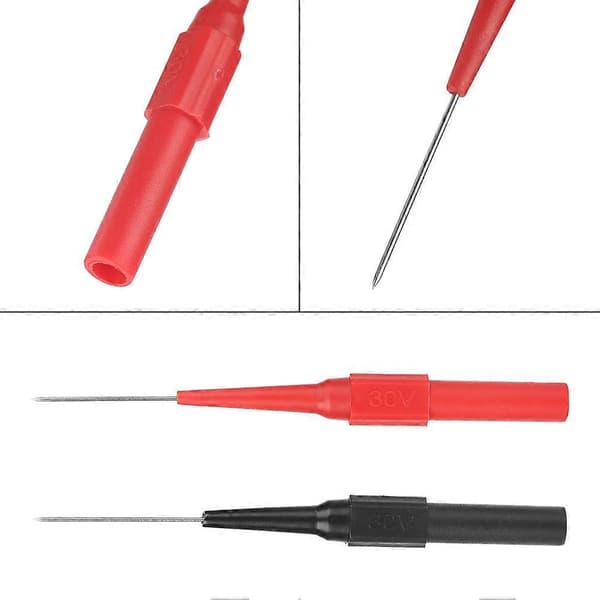 2 stk. P5007 Isolationspiercing Nål Mikro Pin Ikke-destruktiv Multimeter Testprobe