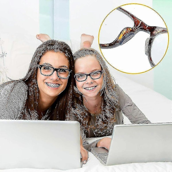 Itseliimautuva liukueste silikoninen nenätyyny silmälaseille aurinkolaseille Clear 1 Pair