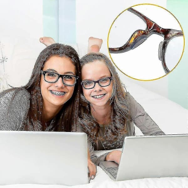 Självhäftande Halkskyddande Silikonnäskuddar För Glasögon Solglasögon Clear 1 Pair