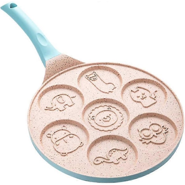 Dyrepandekagepander 7 Unikke Søde Dyreforme Non-stick Bagepander (blå) (q) blue