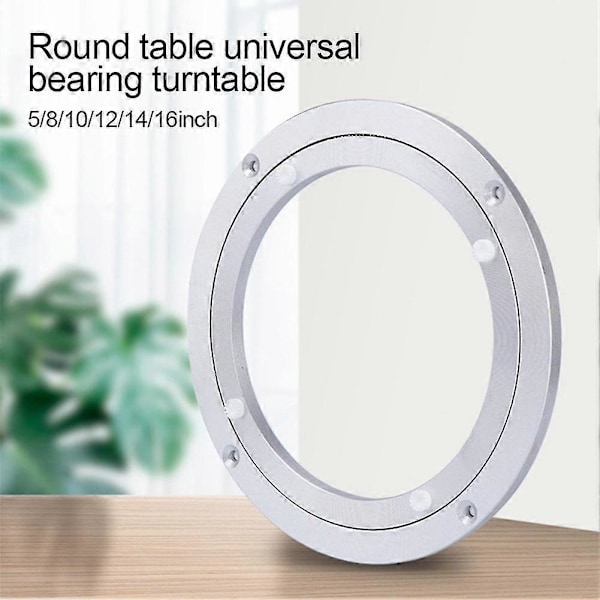 Naievear Rund Form Aluminium Legering Glat Drejeskive Drejeplade Til Roterende Bord 5 inch